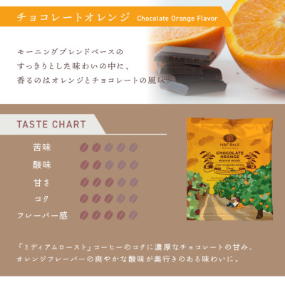 デカフェコーヒー チョコレートオレンジ ドリップバッグ5包 全ての
