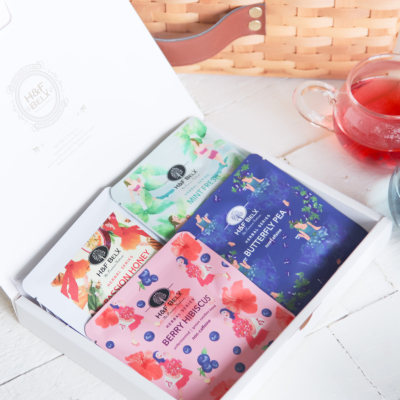 色も楽しめるカラーハーブティーセット Giftset H&F BELX ノンカフェ
