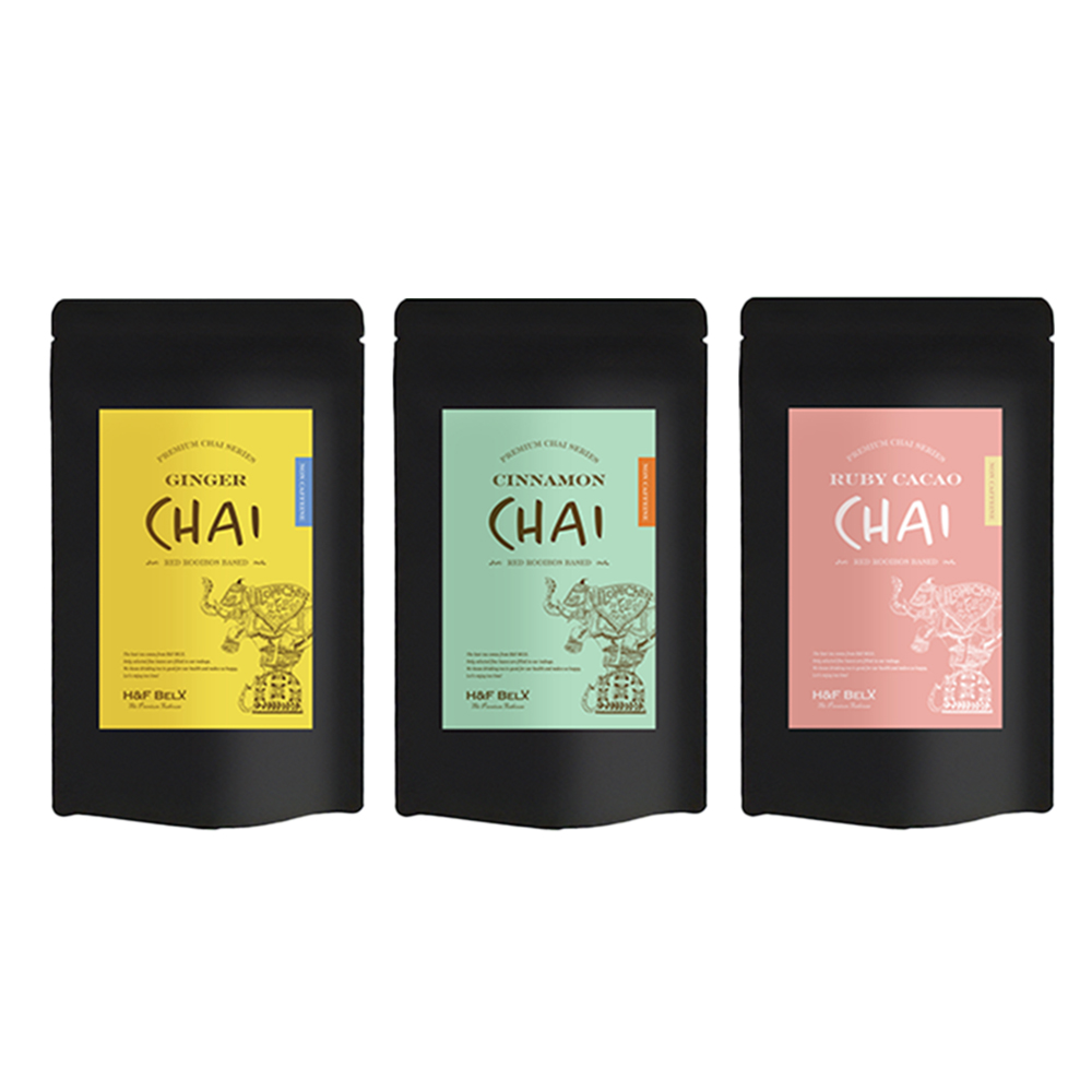プレミアムルイボスティーチャイシリーズ 3個セット Tea H&F BELX ノン